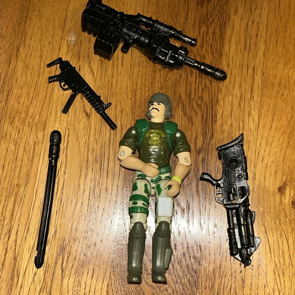 1993 Gi Joe Battle Corp BACKBLAST V2 Lg Logo Variant ARAH Soldier/weapons lot